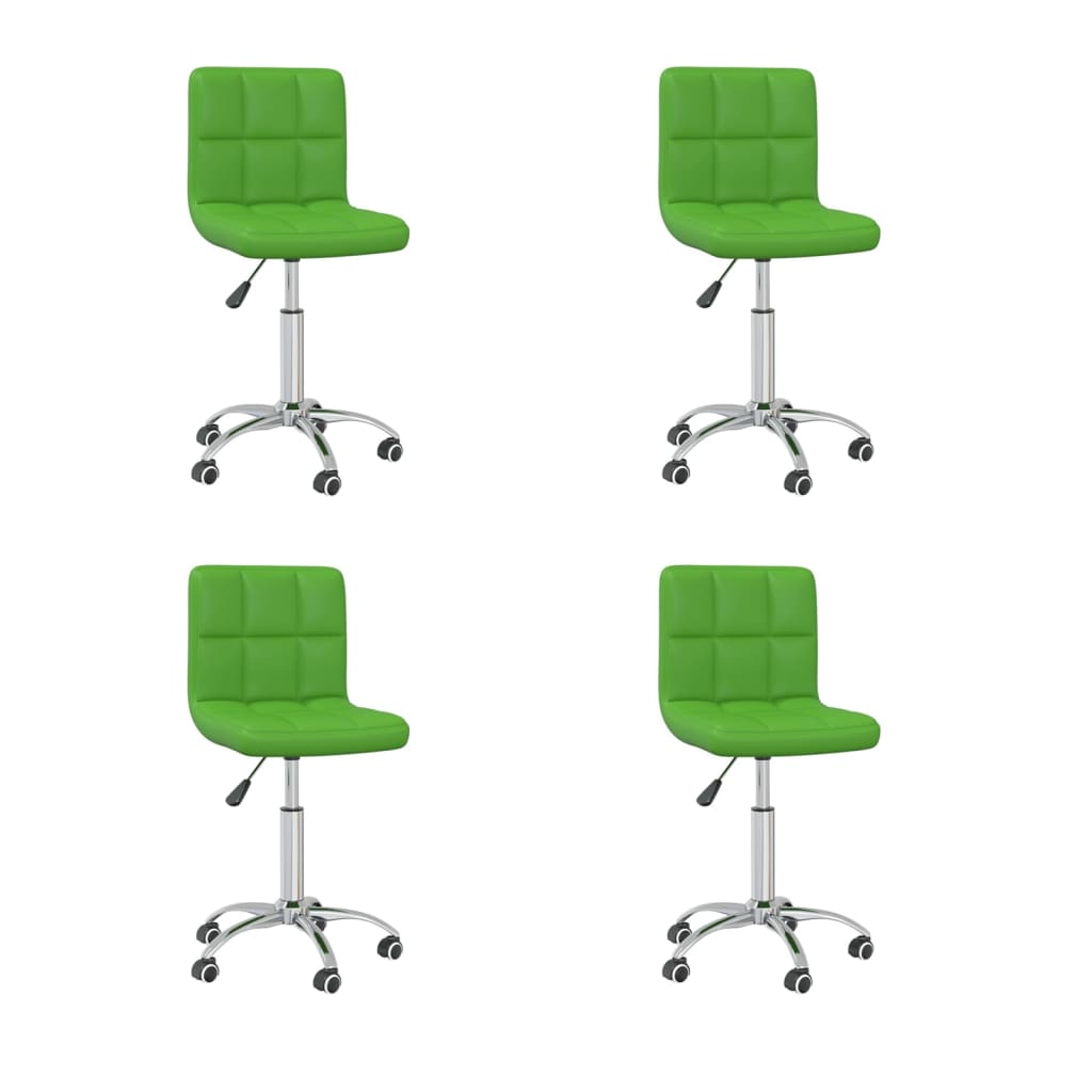 Silla De Comedor Giratoria Cuero Sintético