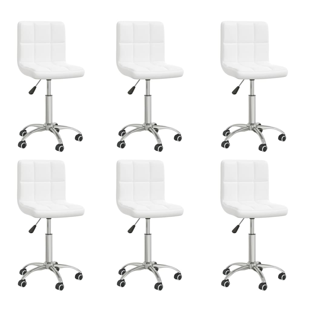 Silla De Comedor Giratoria Cuero Sintético