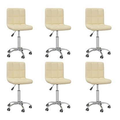 Silla De Comedor Giratoria Cuero Sintético