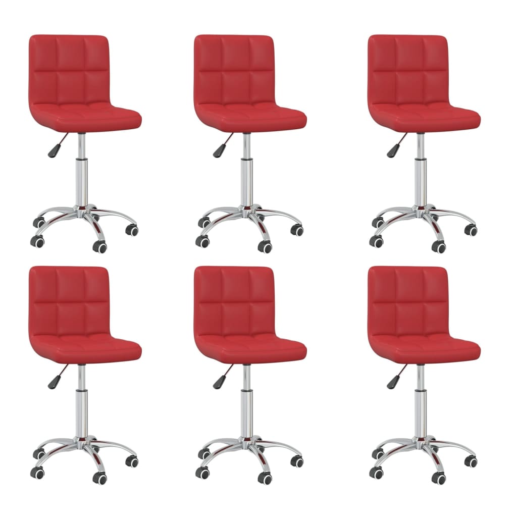 Silla De Comedor Giratoria Cuero Sintético