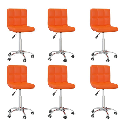 Silla De Comedor Giratoria Cuero Sintético
