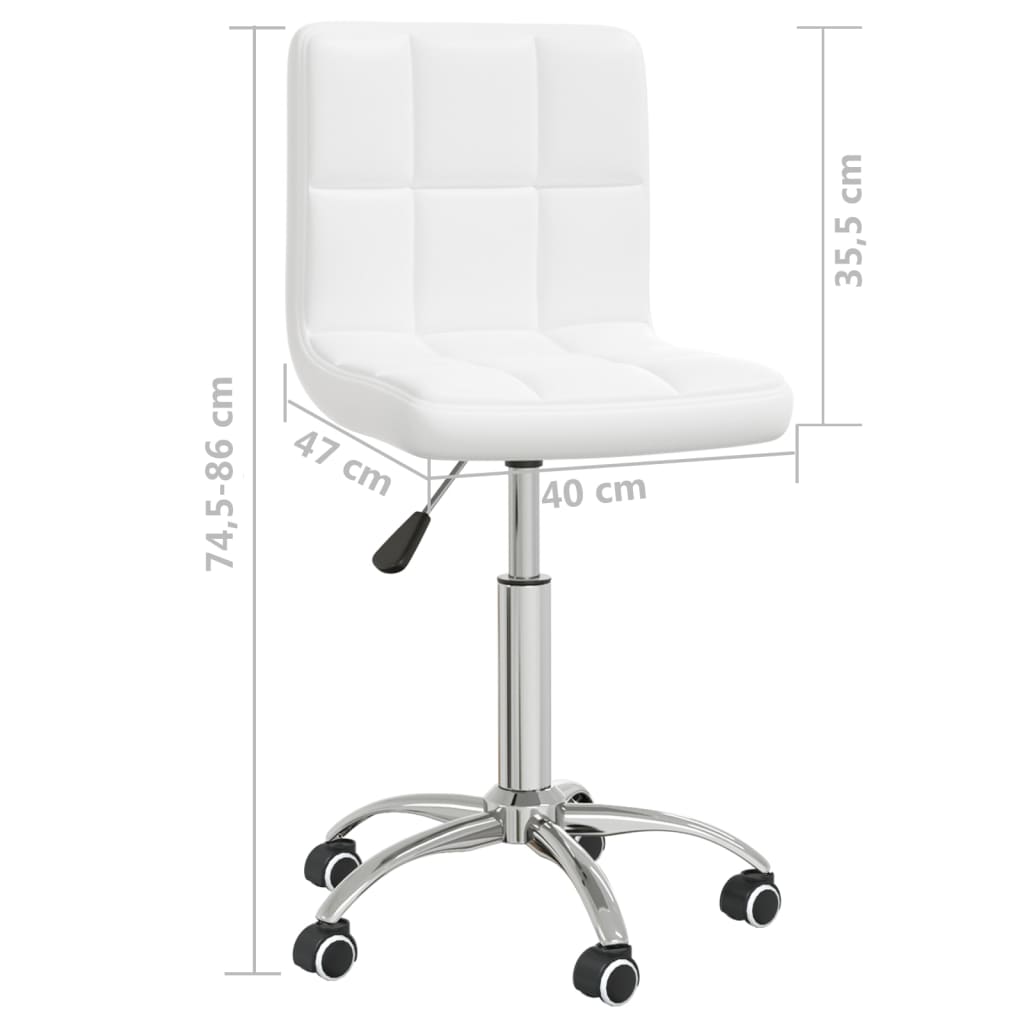 Silla De Comedor Giratoria Cuero Sintético