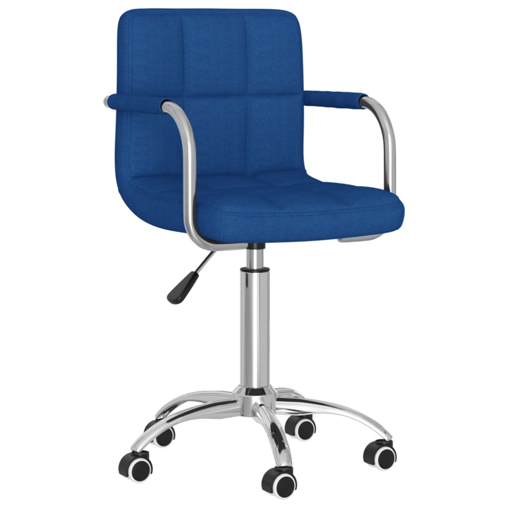 Silla De Comedor Giratoria Tela Azul