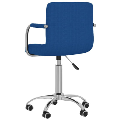 Silla De Comedor Giratoria Tela Azul