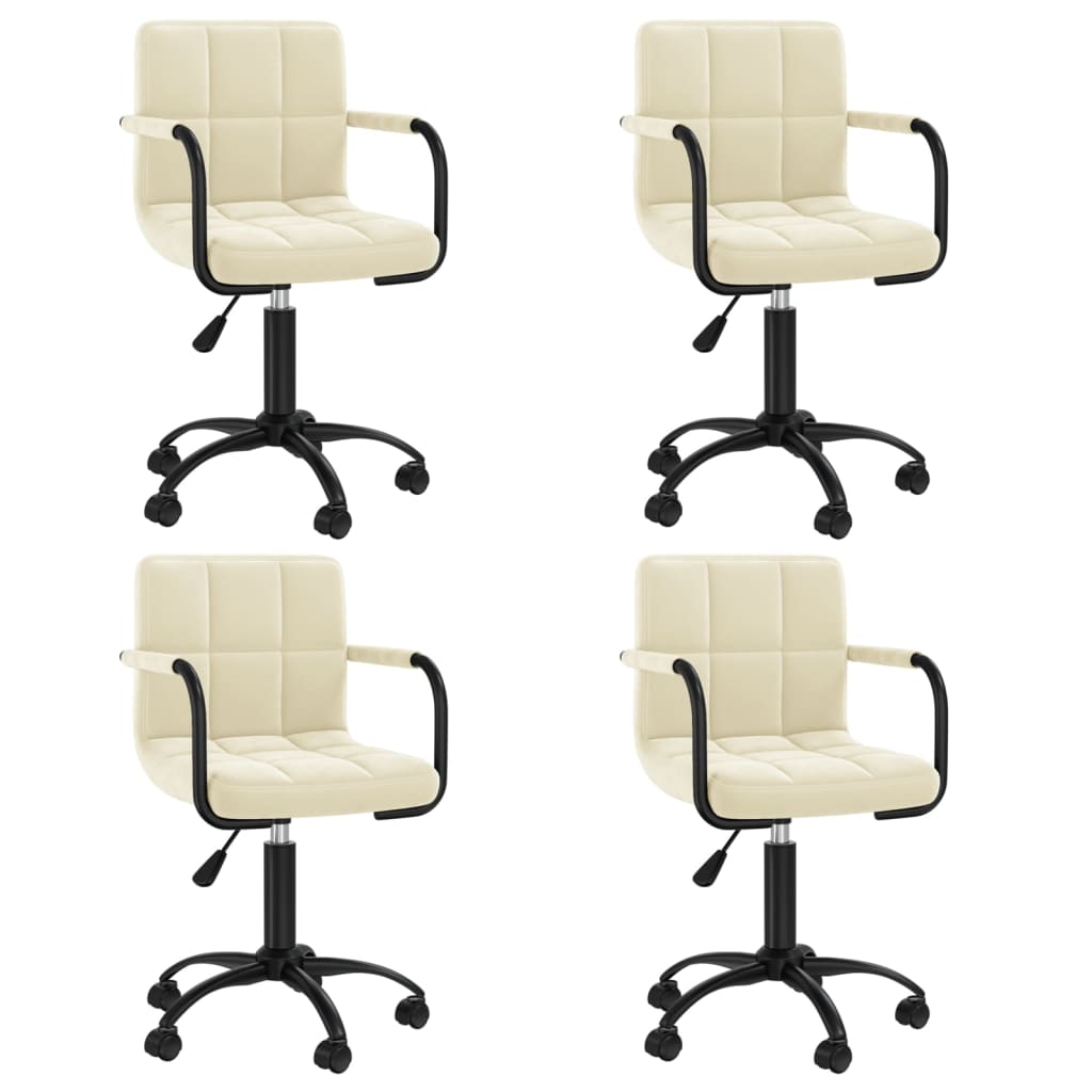 Sillas De Comedor Giratorias 2 Uds De Terciopelo