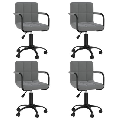 Sillas De Comedor Giratorias 2 Uds De Terciopelo
