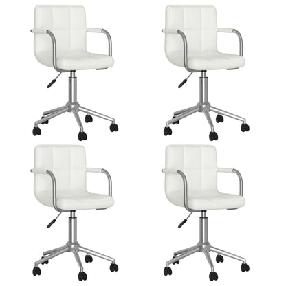 Silla De Comedor Giratoria Cuero Sintético