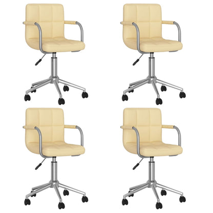 Silla De Comedor Giratoria Cuero Sintético