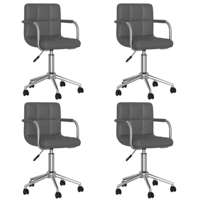 Silla De Comedor Giratoria Cuero Sintético