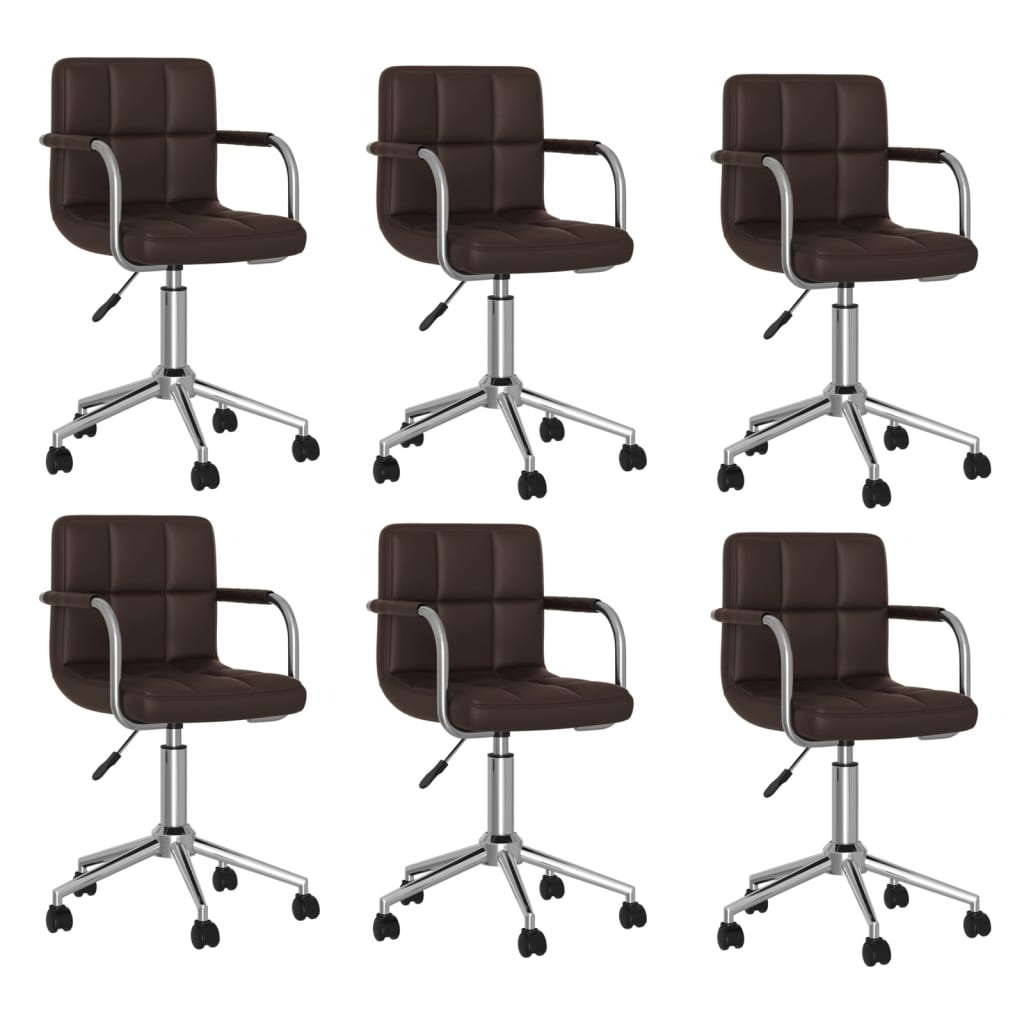 Silla De Comedor Giratoria Cuero Sintético