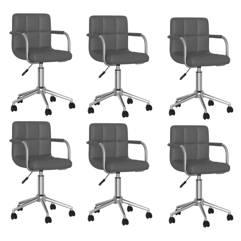 Silla De Comedor Giratoria Cuero Sintético
