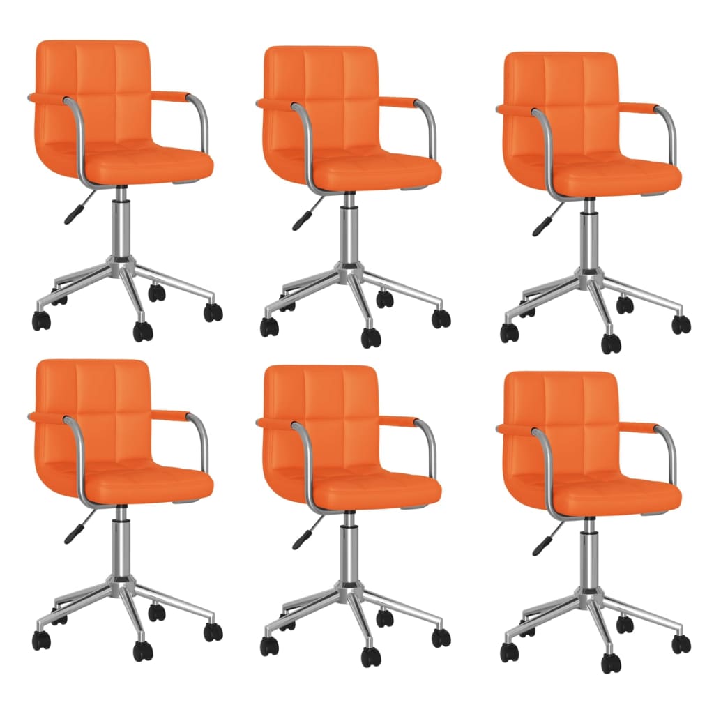 Silla De Comedor Giratoria Cuero Sintético