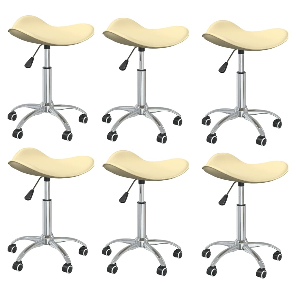 Silla De Comedor Giratoria Cuero Sintético