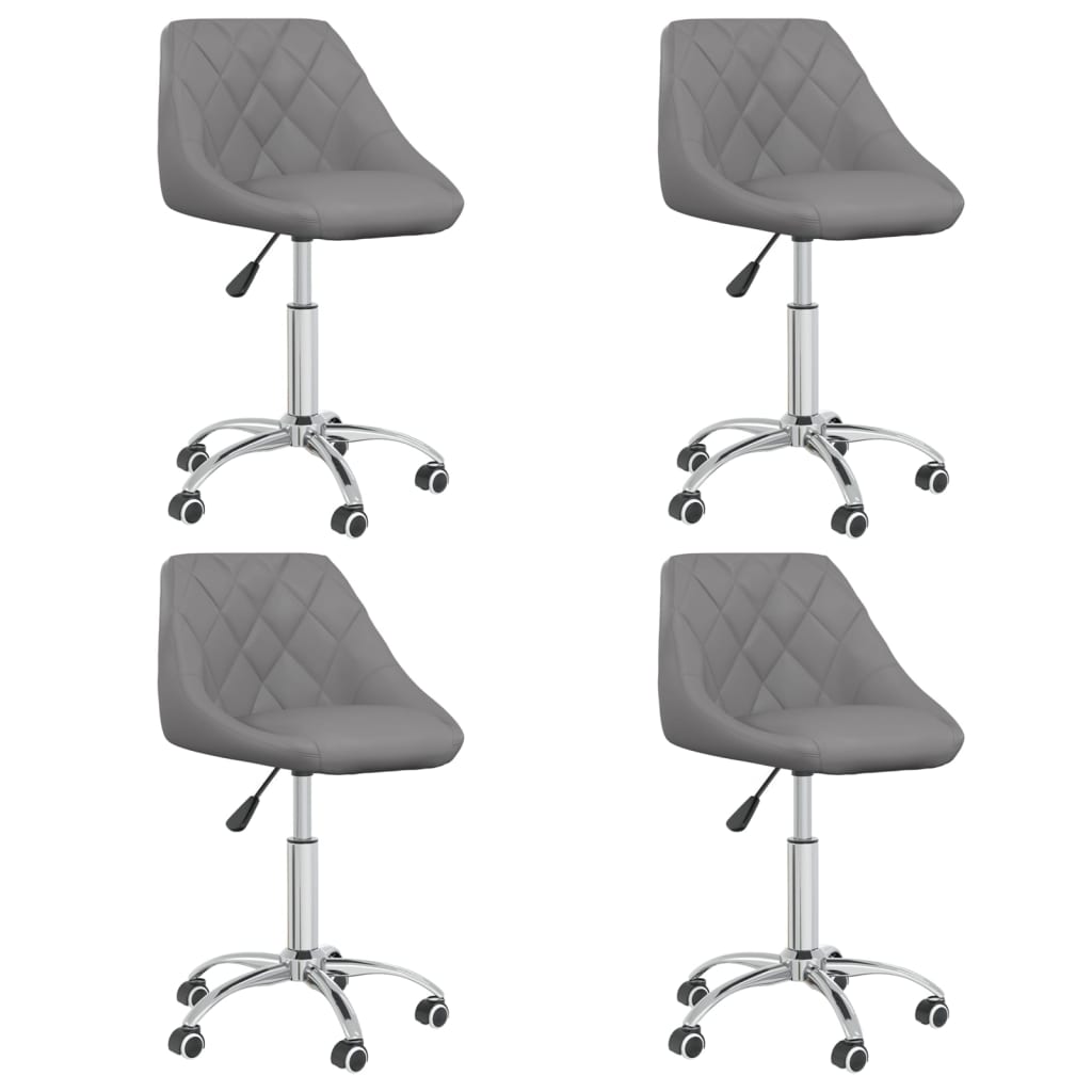 Silla De Comedor Giratoria Cuero Sintético