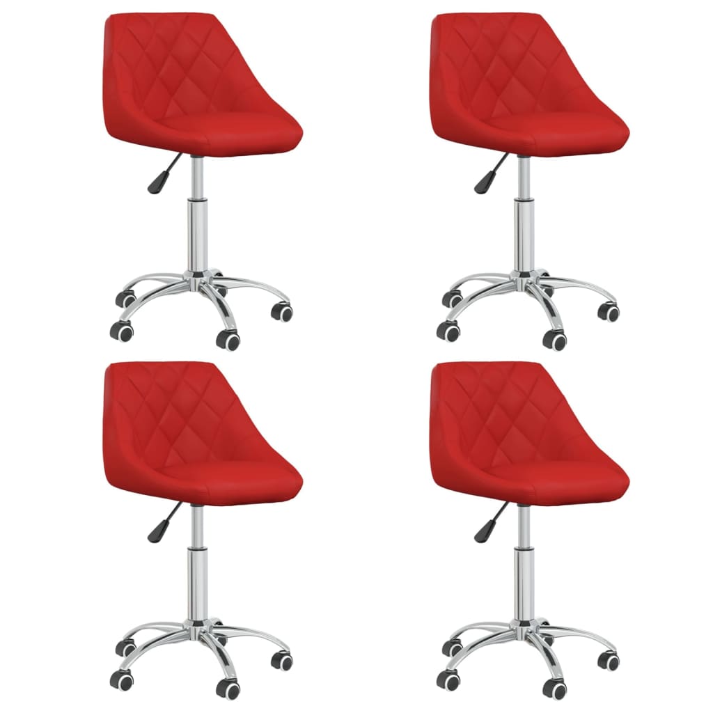 Silla De Comedor Giratoria Cuero Sintético