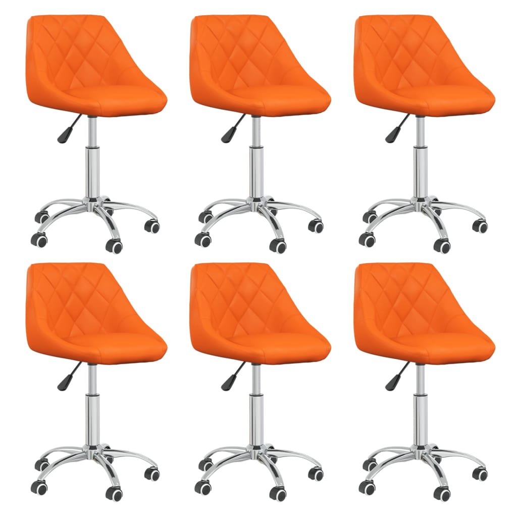 Silla De Comedor Giratoria Cuero Sintético