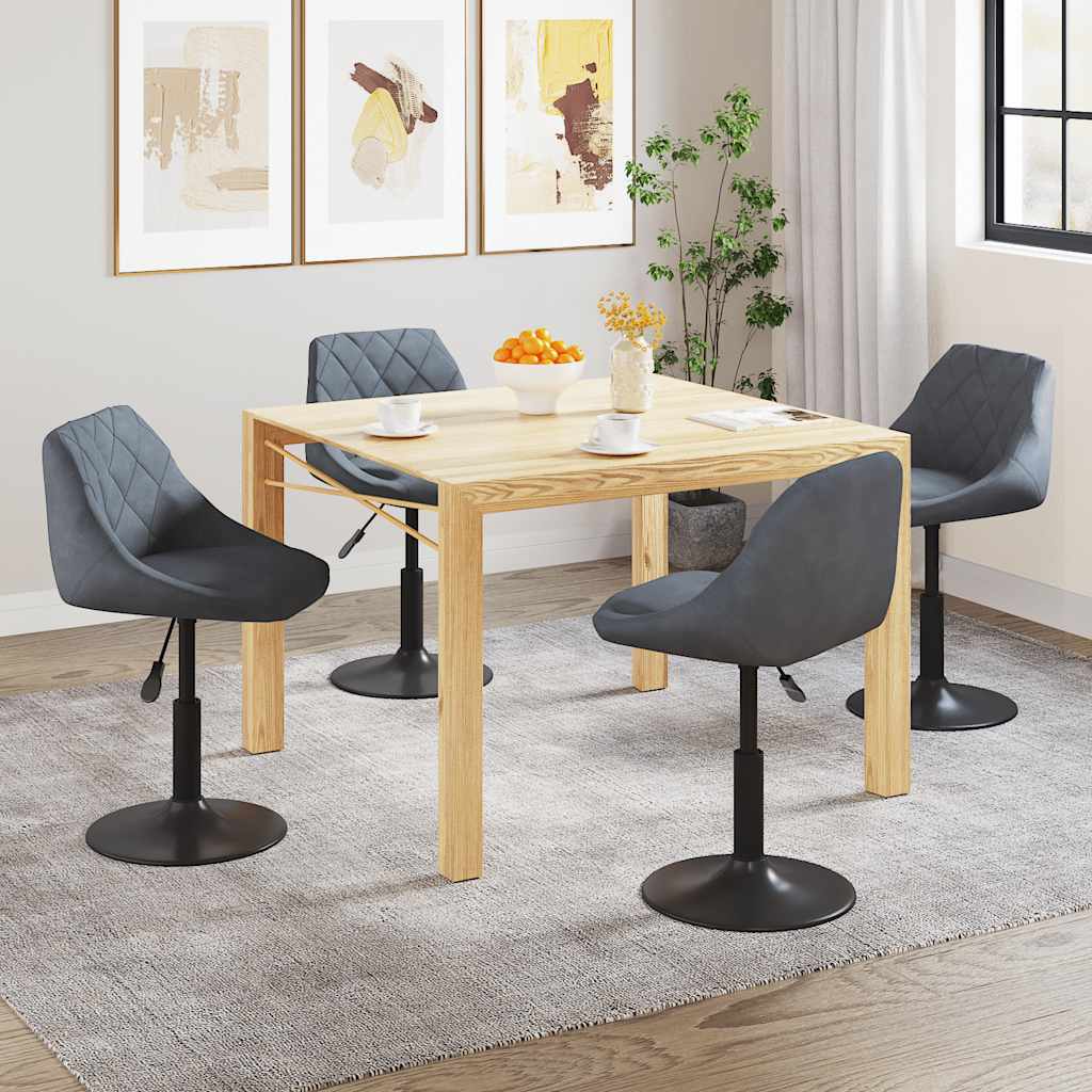 Sillas De Comedor Giratorias 4 Unidades Terciopelo
