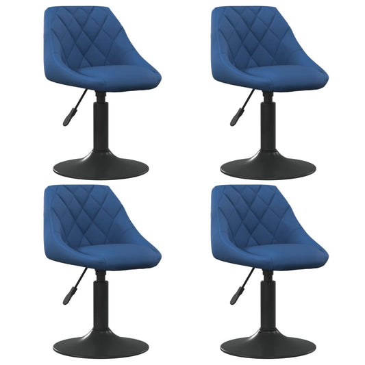 Sillas De Comedor Giratorias 4 Unidades Terciopelo