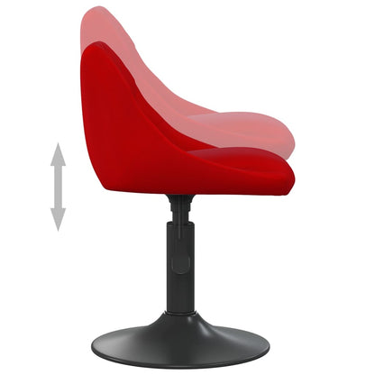 Sillas De Comedor Giratorias 4 Unidades Terciopelo Rojo Tinto