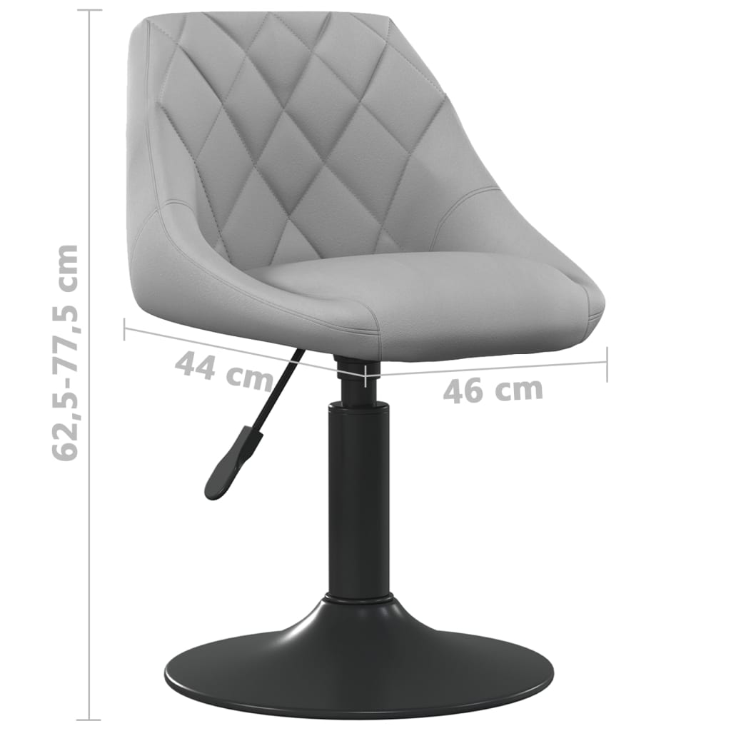 Silla De Comedor Giratoria 6 Uds Terciopelo