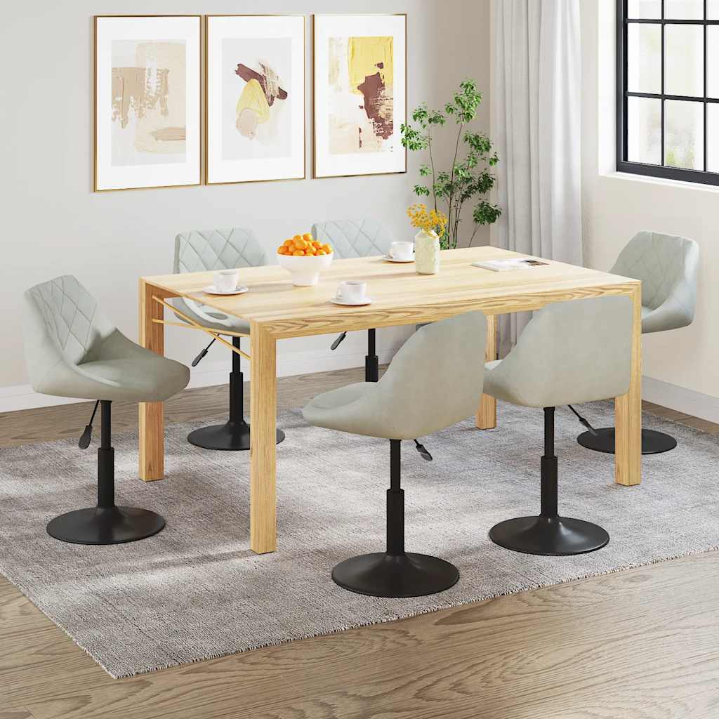 Silla De Comedor Giratoria 6 Uds Terciopelo