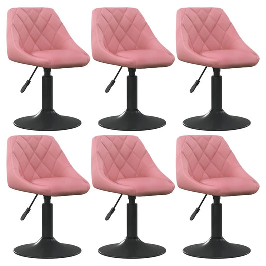 Silla De Comedor Giratoria 6 Uds Terciopelo