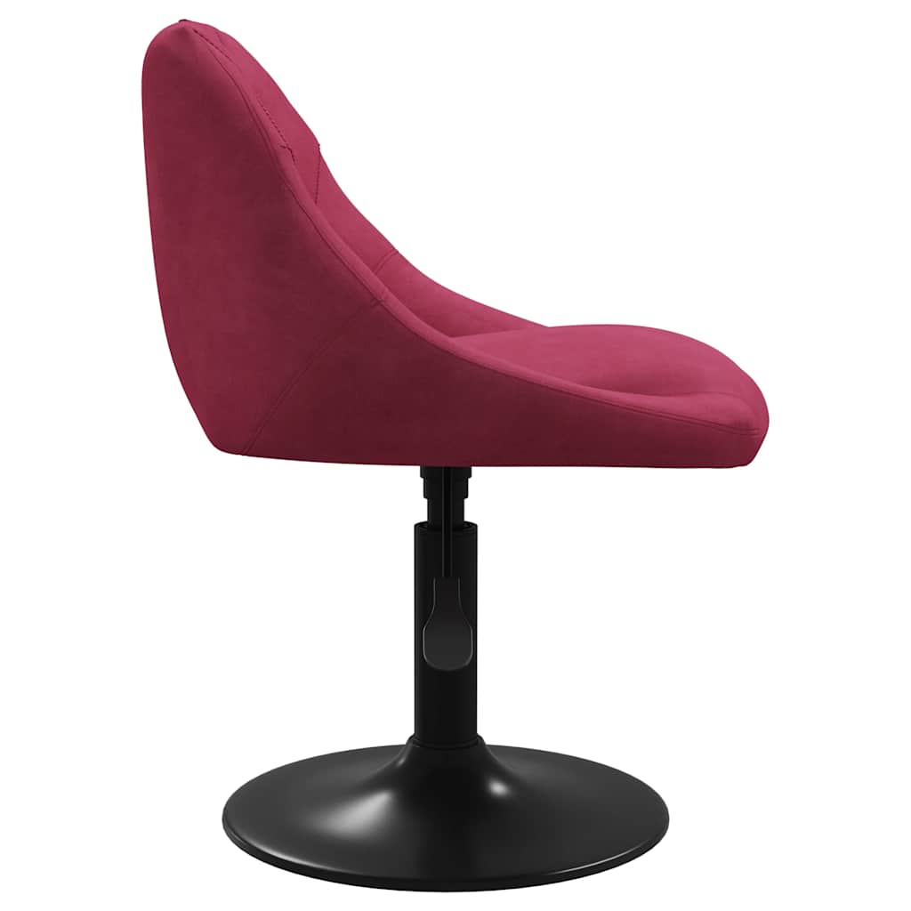 Silla De Comedor Terciopelo Rojo Tinto