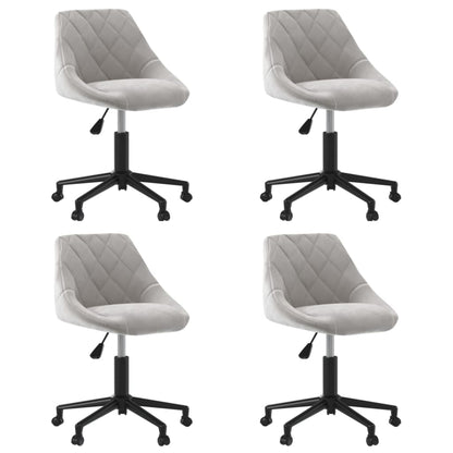 Silla De Comedor Giratoria De Terciopelo