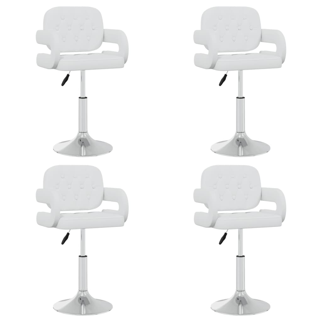 Sillas De Comedor Giratorias 4 Unidades Cuero Sintético