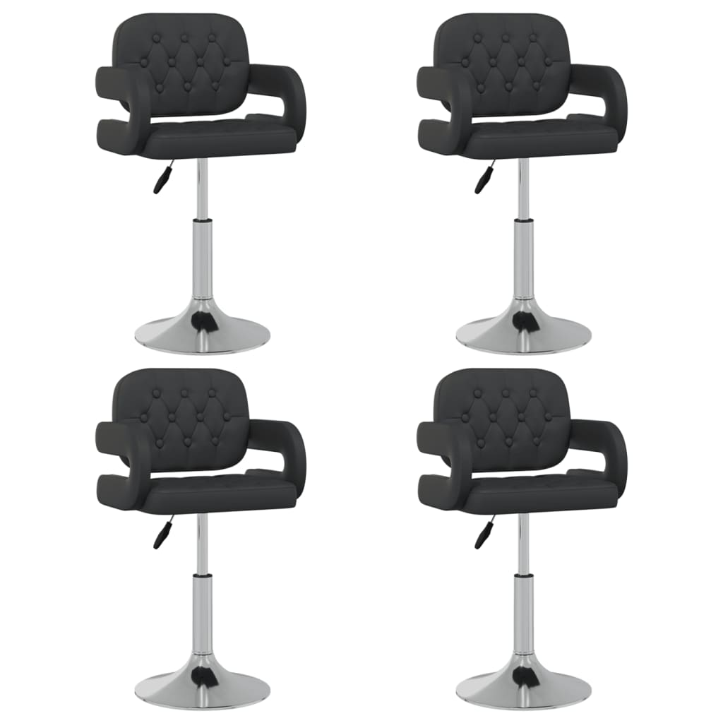 Sillas De Comedor Giratorias 4 Unidades Cuero Sintético