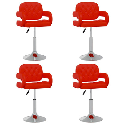 Sillas De Comedor Giratorias 4 Unidades Cuero Sintético