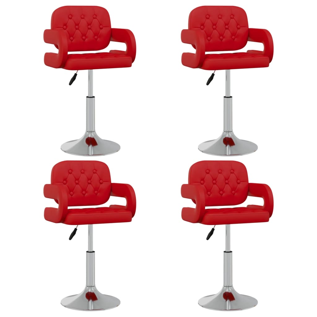 Sillas De Comedor Giratorias 4 Unidades Cuero Sintético