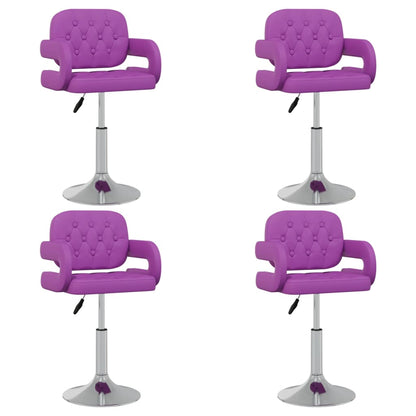 Sillas De Comedor Giratorias 4 Unidades Cuero Sintético