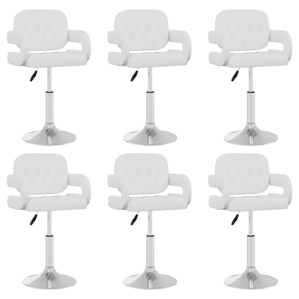 Sillas De Comedor Giratorias 4 Unidades Cuero Sintético