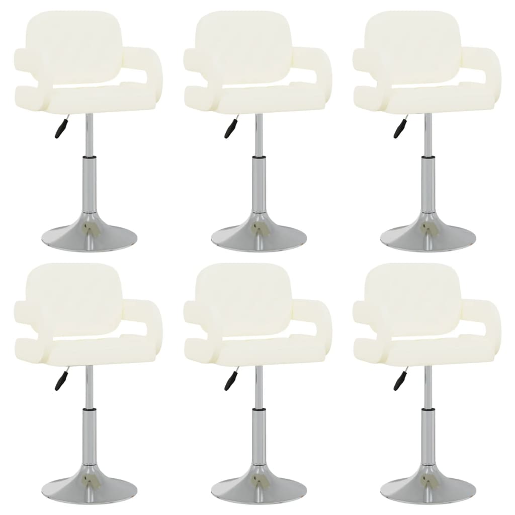 Sillas De Comedor Giratorias 4 Unidades Cuero Sintético