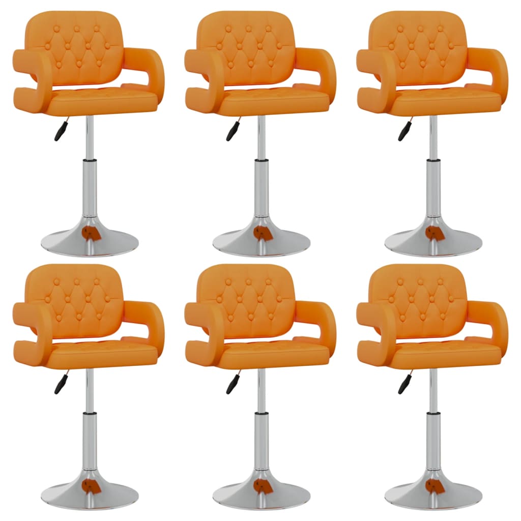 Sillas De Comedor Giratorias 4 Unidades Cuero Sintético