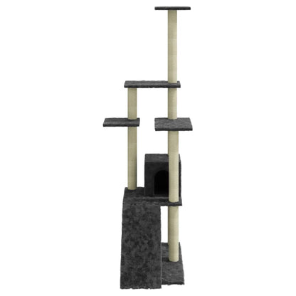 Rascador Para Gatos Con Postes De Sisal 155 Cm