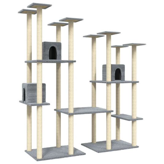Rascador Para Gatos Con Postes De Sisal 174 Cm