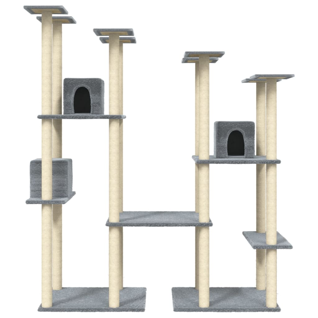 Rascador Para Gatos Con Postes De Sisal 174 Cm