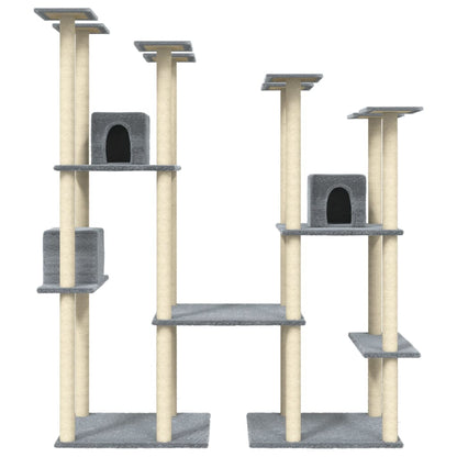 Rascador Para Gatos Con Postes De Sisal 174 Cm