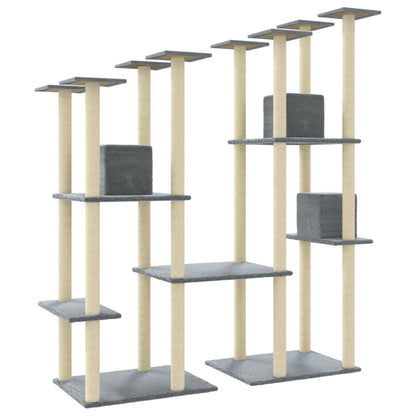 Rascador Para Gatos Con Postes De Sisal 174 Cm
