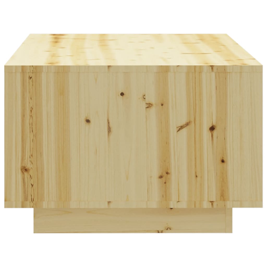 Mesa De Centro De Madera Maciza De Abeto 110X50X33,5 Cm