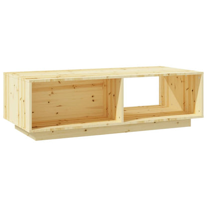 Mesa De Centro De Madera Maciza De Abeto 110X50X33,5 Cm