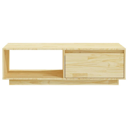 Mesa De Centro De Madera Maciza De Pino 110X50X33,5 Cm