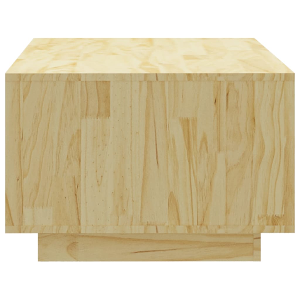 Mesa De Centro De Madera Maciza De Pino 110X50X33,5 Cm