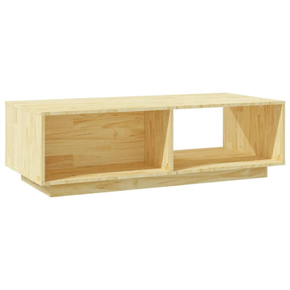 Mesa De Centro De Madera Maciza De Pino 110X50X33,5 Cm