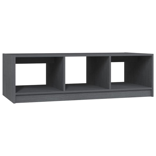 Mesa De Centro De Madera Maciza De Pino 110X50X34 Cm
