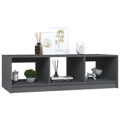 Mesa De Centro De Madera Maciza De Pino 110X50X34 Cm