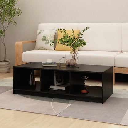 Mesa De Centro De Madera Maciza De Pino 110X50X34 Cm