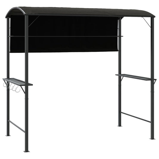 Cenador Con Tejado Gris 220X110X200 Cm